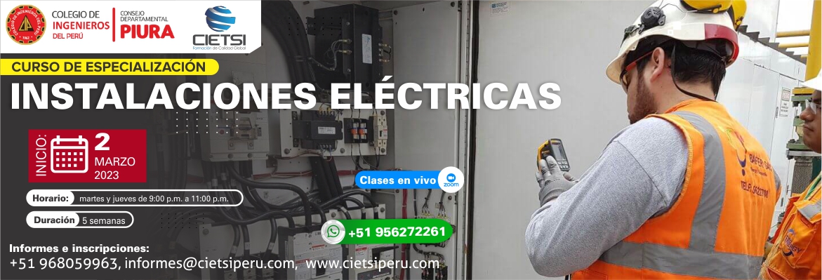 curso de especializaciOn en instalaciones elEctricas 2023